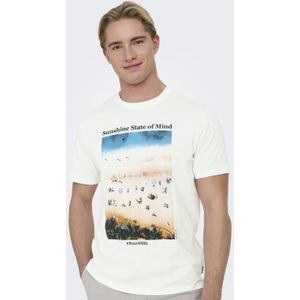 Only & Sons Onskolton reg beach photoprint ss t