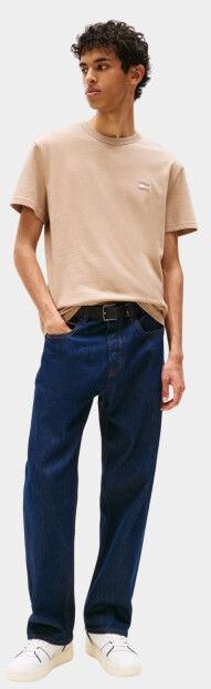 Tommy Jeans Shirt  lichtbeige / donkerbruin / taupe / wit