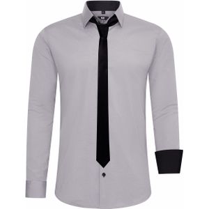 Set van 2 overhemden met stropdas