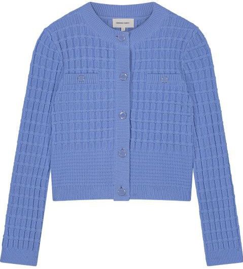 Fabienne Chapot - Cardigan - Blauw - Slim Fit - Katoen