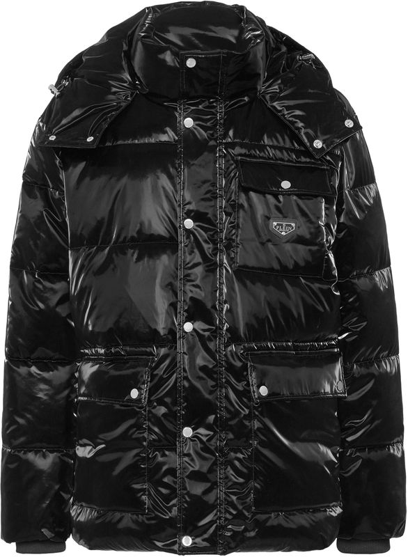 Plein Sport - Nylon Puffer Jacket - Dames - Zwart