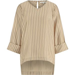 Nukus Ss24043664 elly blouse striped camel