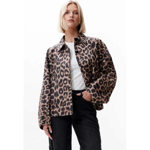 Catwalk Junkie 2402032604 leopard cape trenchcoat