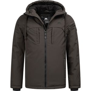 Arctic Seven - Heren Winterjas - Donkergrijs - Gewatteerd - Afneembare Capuchon