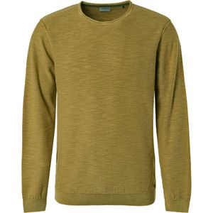No Excess Pullover crewneck garment dyed + st olive