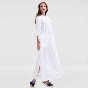 Lange gestructureerde shirt-jurk