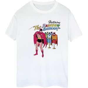 DC Comics Dames batman comic cover rainbow batman katoenen vriendje t-shirt