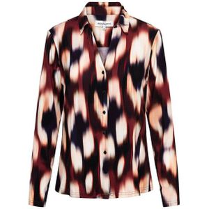 Andco Woman - Vayen Faded Big - Blouse - Wine Red Multi