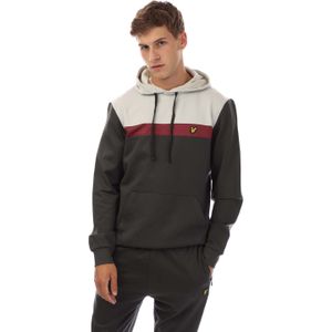 Lyle And Scott - Fly Fleece Colour Block Hoodie - Grijs - Heren