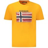 Napapijri - Relaxed Fit Ronde Hals T-shirt - Oranje - Katoen