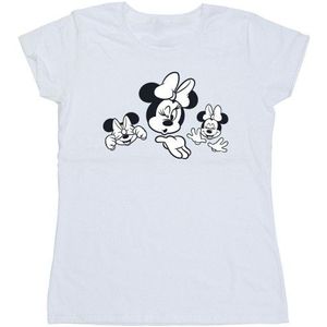 Li-cense Disney dames minnie mouse drie gezichten katoenen t-shirt