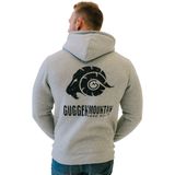 Heren - Wandelhoodie - Lichtgrijs - Fleece - Outdoor met Logo