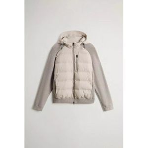 Woolrich Men matt stretch hybrid jacket dove