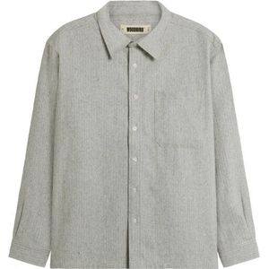 Woodbird - Buzo Wool Shirt - Lichtgrijs - Overhemd