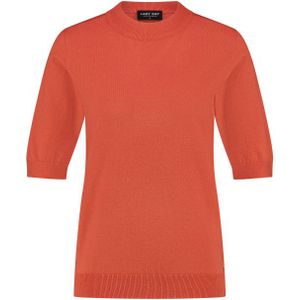 Poloshirt - Gebreid - Korte Mouw - Wit - 50% Pan/28% Pes/22% Ny
