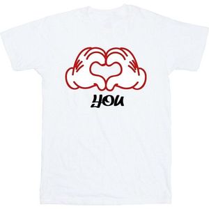 Li-cense Disney heren mickey mouse love you hands t-shirt