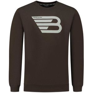 Ballin Amsterdam Trui sweater print w23 bruin