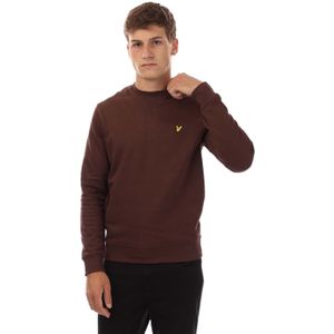 Lyle And Scott - Brushback Crewneck Sweatshirt - Rood - Heren