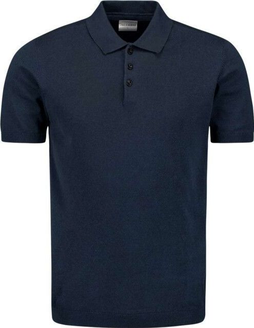 No Excess Pullover short sleeve polo button s deep blue