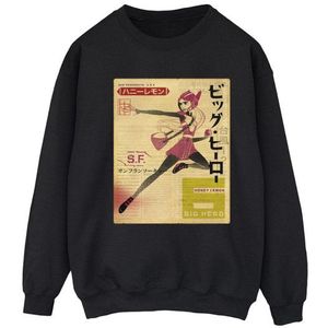 Li-cense Disney dames big hero 6 baymax honing citroen krant sweatshirt