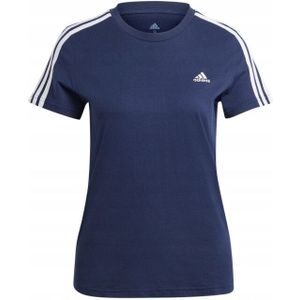 Adidas - Essentials 3 Strepen - T-shirt - Katoen - Dames