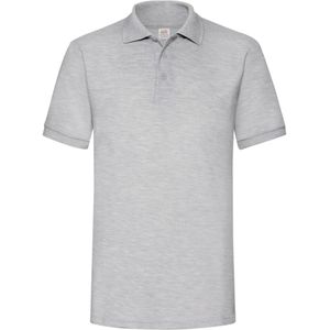 Fruit of the Loom - Heren Zwaargewicht Poloshirt - Zwart - 65% Polyester, 35% Katoen, 230gsm