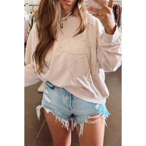 Bloemenapplicatie Langemouwen Top