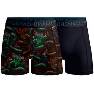 Muchachomalo 2-pack dragon1010-01 print blue heren boxe