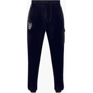 Black Donkey Critical zip trackpants i black/white