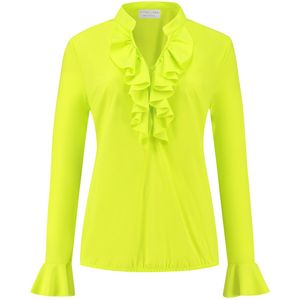 Helena Hart Blouse ruche 7257 lime