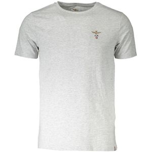 Aeronautica Militare - T-shirt - Grijs - Heren - Afneembare Mouwen