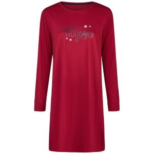 Happy Shorts Dames kerst nachthemd lange mouw print