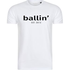 Ballin Est. 2013 - Heren Tee SS Regular Fit Shirt - Wit - Maat S