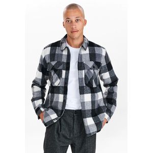 Anerkjendt Anerkjend style 900834 aksigurd checked lumber jacket 0526 dark grey mel