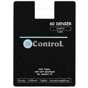 In Control 899 2pack 60 denier panty ECRU
