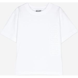 Moschino Kids Logo T-shirt in Wit