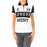 Damespolo - Wit-Zwart - Korte Mouwen - 2WPG79