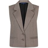 Red Button - Waistcoat Punta Pinstripe - Gilet - Beige