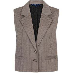 Red Button - Waistcoat Punta Pinstripe - Gilet - Beige