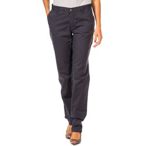 Lange recht gesneden broek met zomen 31693810 vrouw