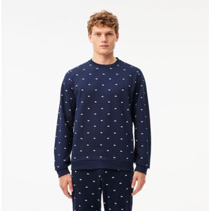 Lacoste - Crocodile - Loungewear Sweatshirt - Marine-Wit - Fleece Regular