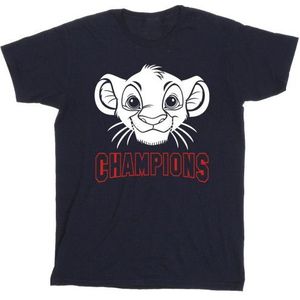Li-cense Disney heren the lion king simba gezicht kampioen t-shirt