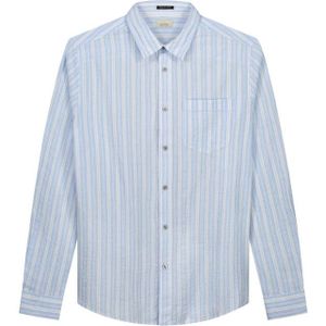 Dstrezzed - Overhemd - Blauw - Katoen - Regular-Fit