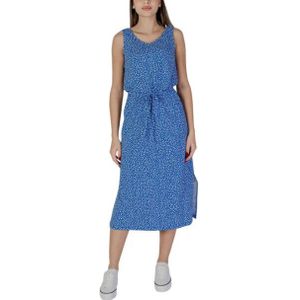b.young - Polka Dot Midi-Jurk - Wit - Katoen/Lycra