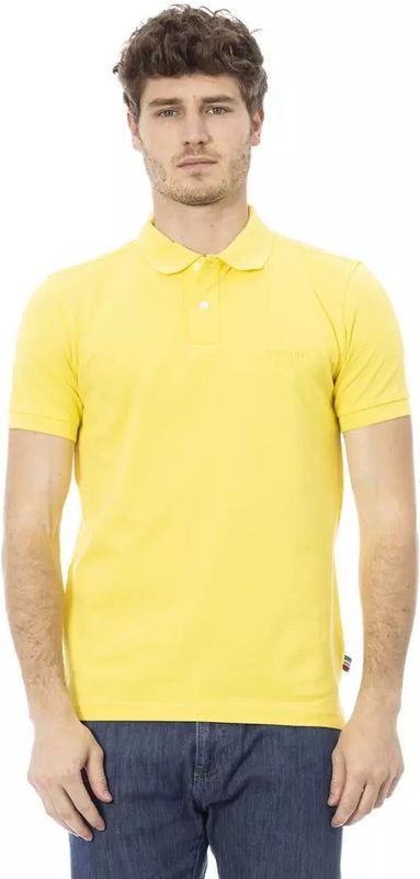 Baldinini Trend Gele Katoenen Heren Polo Shirt