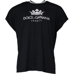 Dolce & Gabbana - Logo Crown - T-shirt - Donkerblauw - Katoen