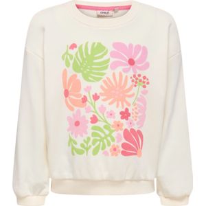 Trui - Kinderen - Normale Pasvorm - Grote Print - Bloemmotief