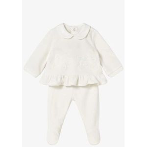 Mayoral - Velour Boxpakje - Natural - Meisjes