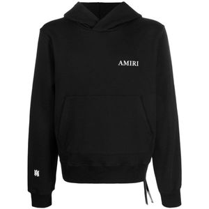 Amiri Puff-logo zwarte hoodie
