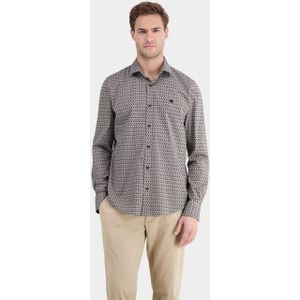 Lerros - Casual Hemd - Bruin - Lange Mouw